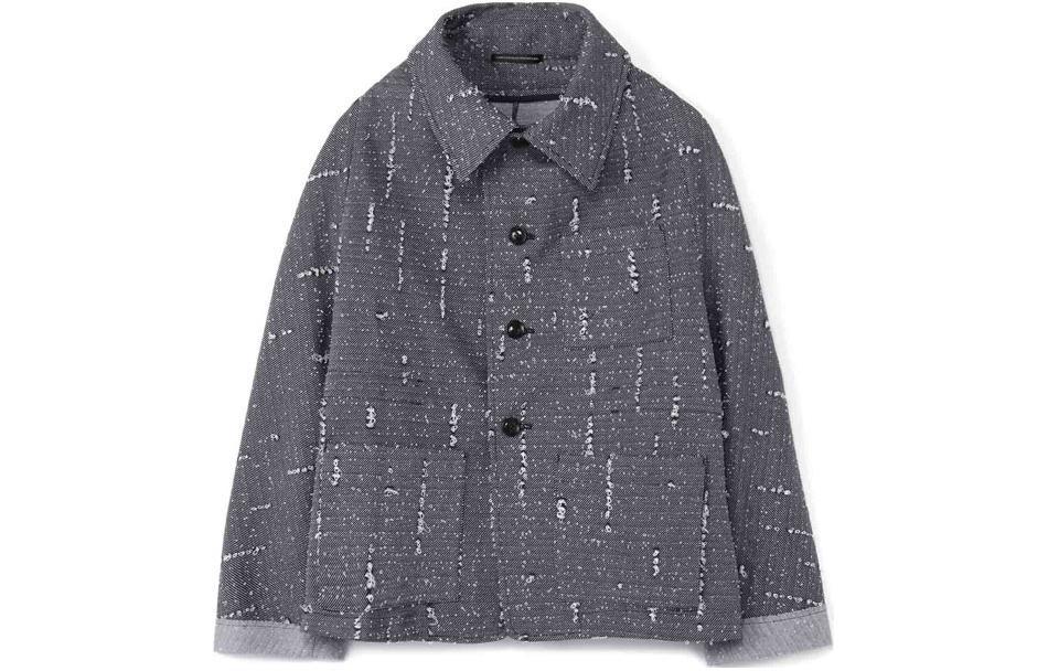 Yohji Yamamoto Navy Blue Unisex Casual Solid Long Sleeve Jacket YM-T20-676-1