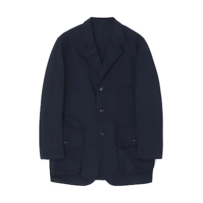 Yohji Yamamoto Navy Workwear Button-Up Jacket Coat HJ-J99-040-2