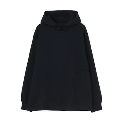 Yohji Yamamoto Oversized Black Hoodie - Casual Long Sleeve Pullover SS-T04-961-1
