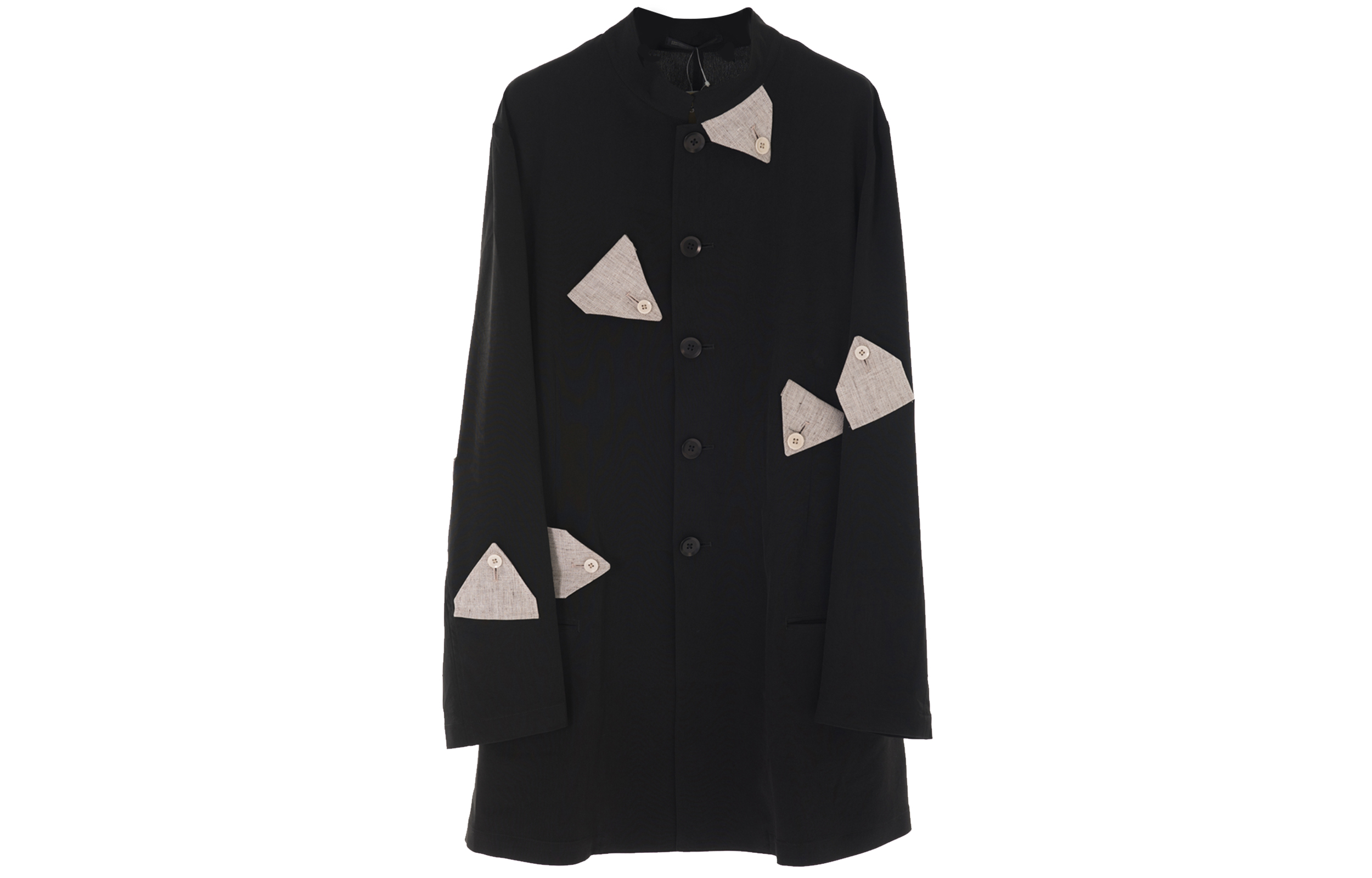Yohji Yamamoto Patchwork Jacket in Black HN-J42-500