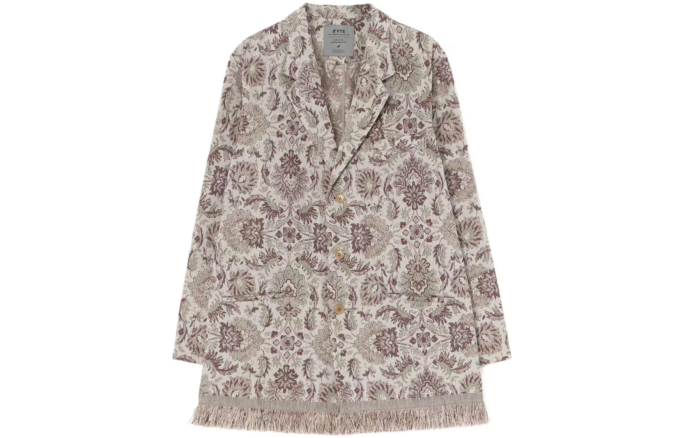 Yohji Yamamoto S'YTE Beige Tassel Blazer Jacket Unisex UU-J12-031-1