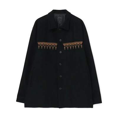 Yohji Yamamoto S'YTE Embroidered Knit Jacket Unisex Black UV-Y12-103-2