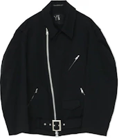 Yohji Yamamoto S'YTE FW22 Solid Color Zip Jacket Unisex Black YE-Y01-008-2 Yohji Yamamoto S'YTE FW22 Solid Color Zip Jacket Unisex Black YE-Y01-008-2