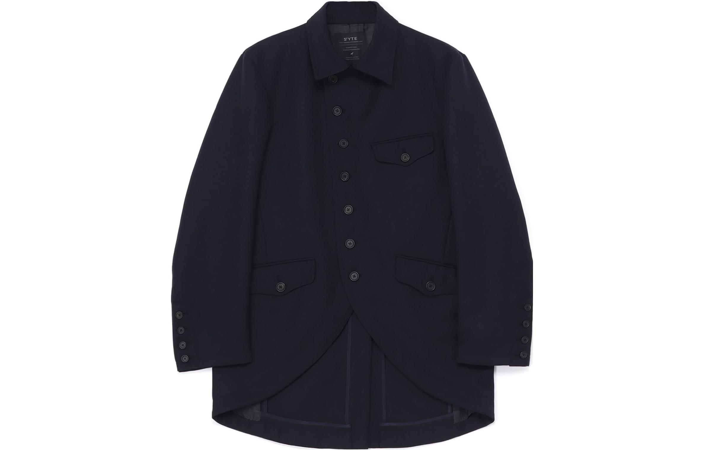 Yohji Yamamoto S'YTE FW23 Double-Breasted Jacket Unisex Black UU-J09-102-2