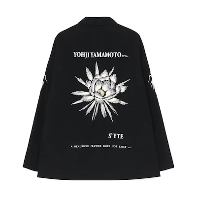 Yohji Yamamoto S'YTE FW23 Embroidered Pattern Black Long Sleeve Jacket Unisex UI-Y07-909-1