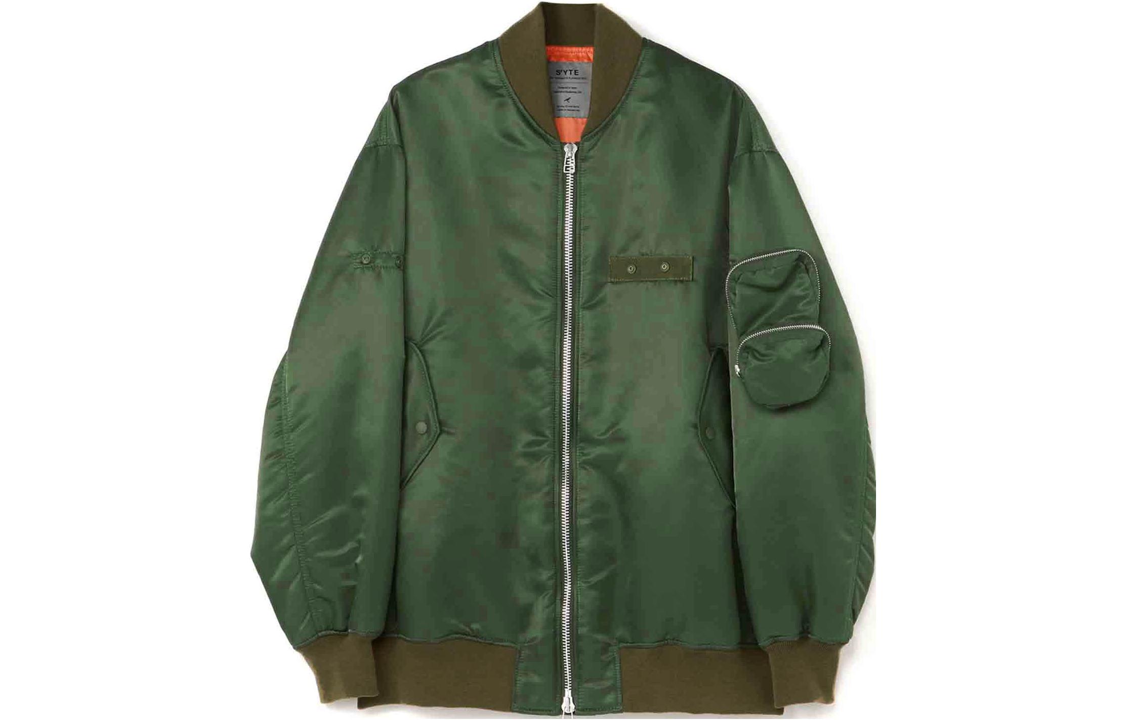 Yohji Yamamoto S’YTE FW23 Green Unisex Zip-Up Bomber Jacket UV-Y65-603-1