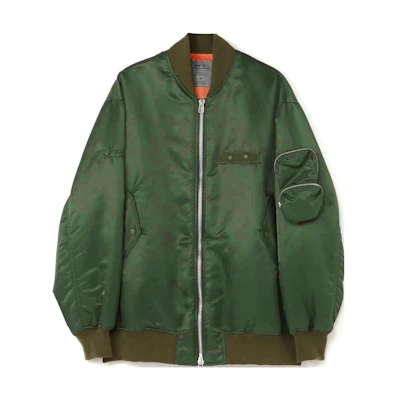 Yohji Yamamoto S’YTE FW23 Green Unisex Zip-Up Bomber Jacket UV-Y65-603-1