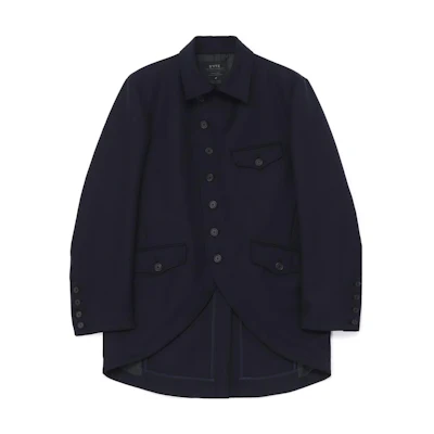 Yohji Yamamoto S'YTE FW23 Navy Double-Breasted Long Sleeve Jacket Unisex UU-J09-102-1