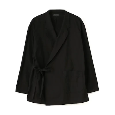 Yohji Yamamoto S'YTE FW23 Solid Tie-Waist Jacket Unisex Black UI-J35-002-2
