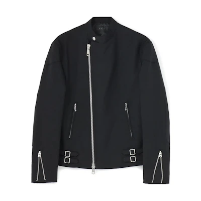 Yohji Yamamoto S'YTE FW23 Solid Zip-Up Casual Jacket Unisex - Black UM-Y71-904-1