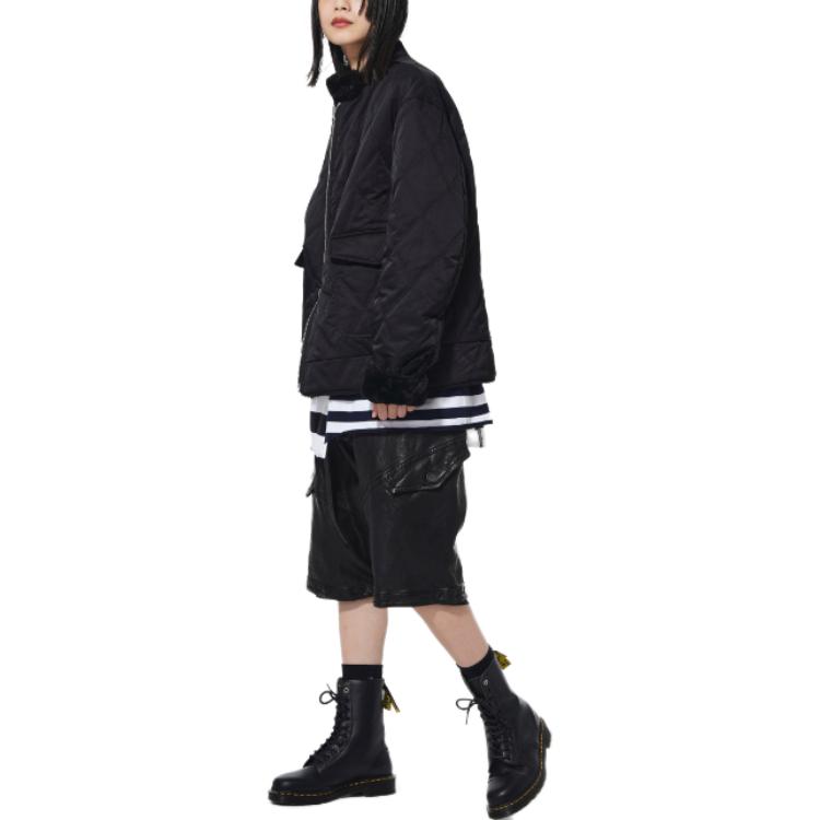 Details for ヨウジヤマモト S''YTE FW23 ユニセックス ブラックキルティングジップアップジャケット. UV-Y02-829-1