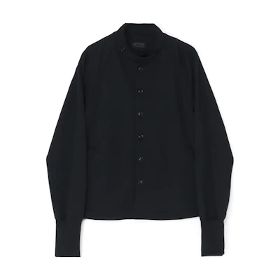 Yohji Yamamoto S'YTE Raglan Sleeve Stand Collar Jacket Unisex Black UI-Y01-901-1-03