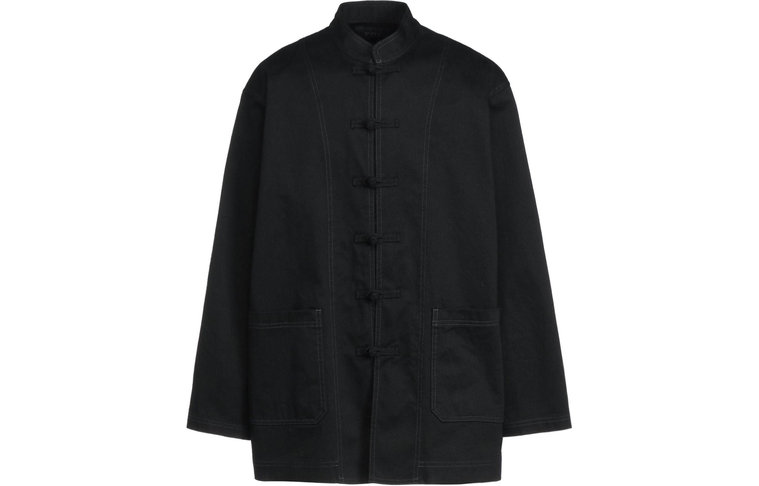 Yohji Yamamoto S'YTE SS24 Black Loose-Fit Long Sleeve Button Jacket Unisex UY-J10-003-2