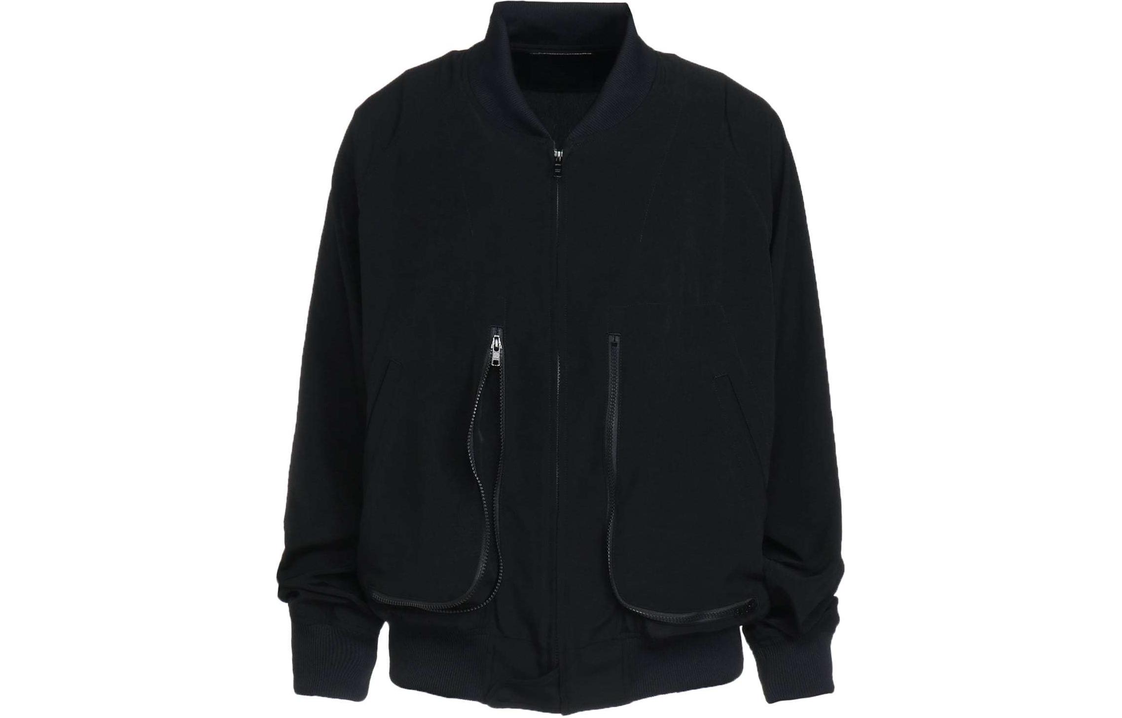 Yohji Yamamoto S'YTE SS24 Black Zip-Up Loose-Fit Jacket Unisex Long Sleeve UY-Y03-500-1