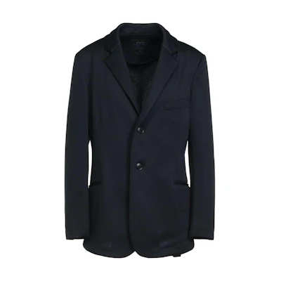 Yohji Yamamoto S'YTE SS24 Slim-Fit Notched Lapel Knit Blazer Unisex Black UY-J11-902-1