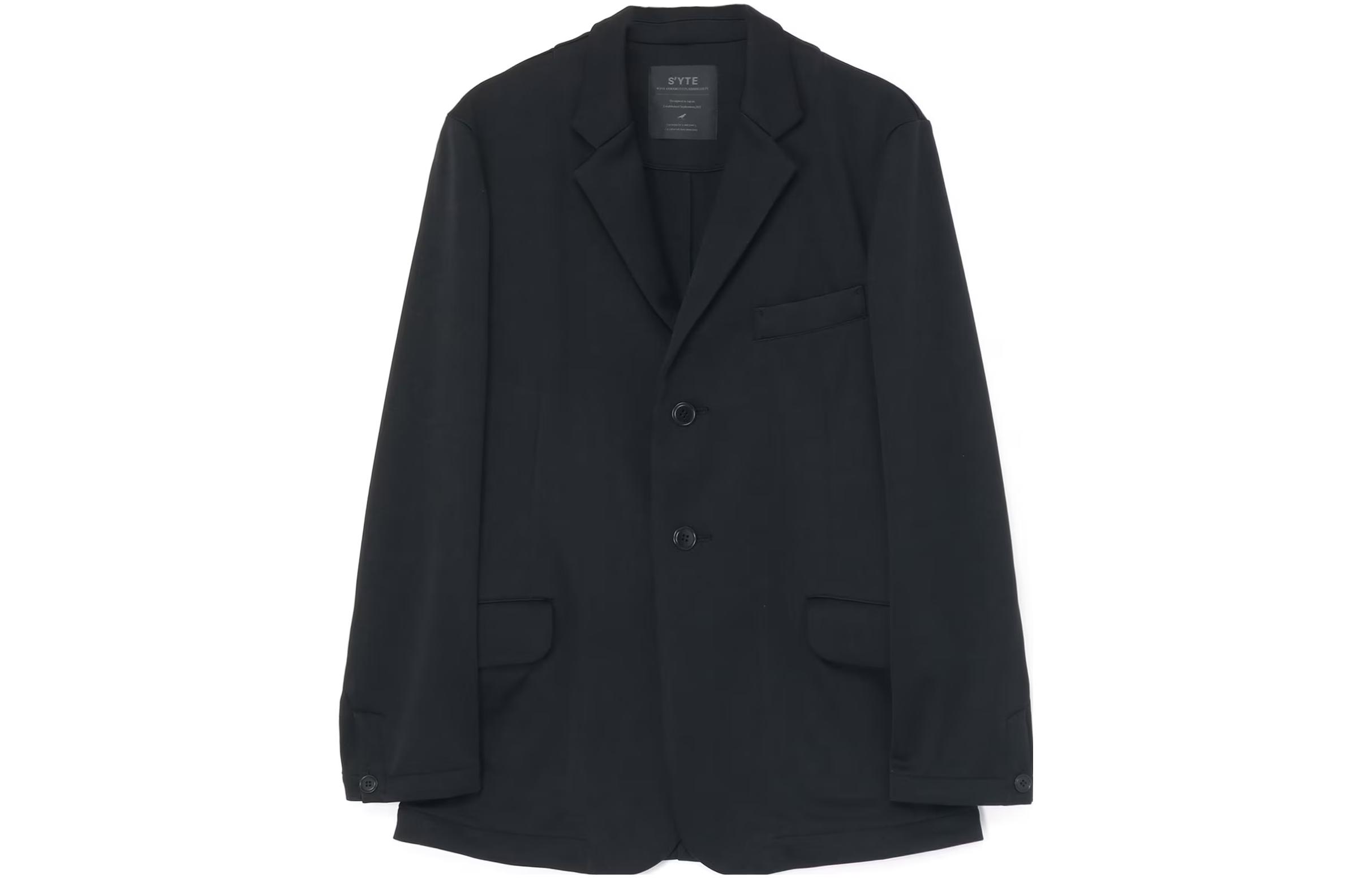 Yohji Yamamoto S'YTE Unisex Black Single-Breasted Slim Fit Casual Jacket UI-J25-901-1-03
