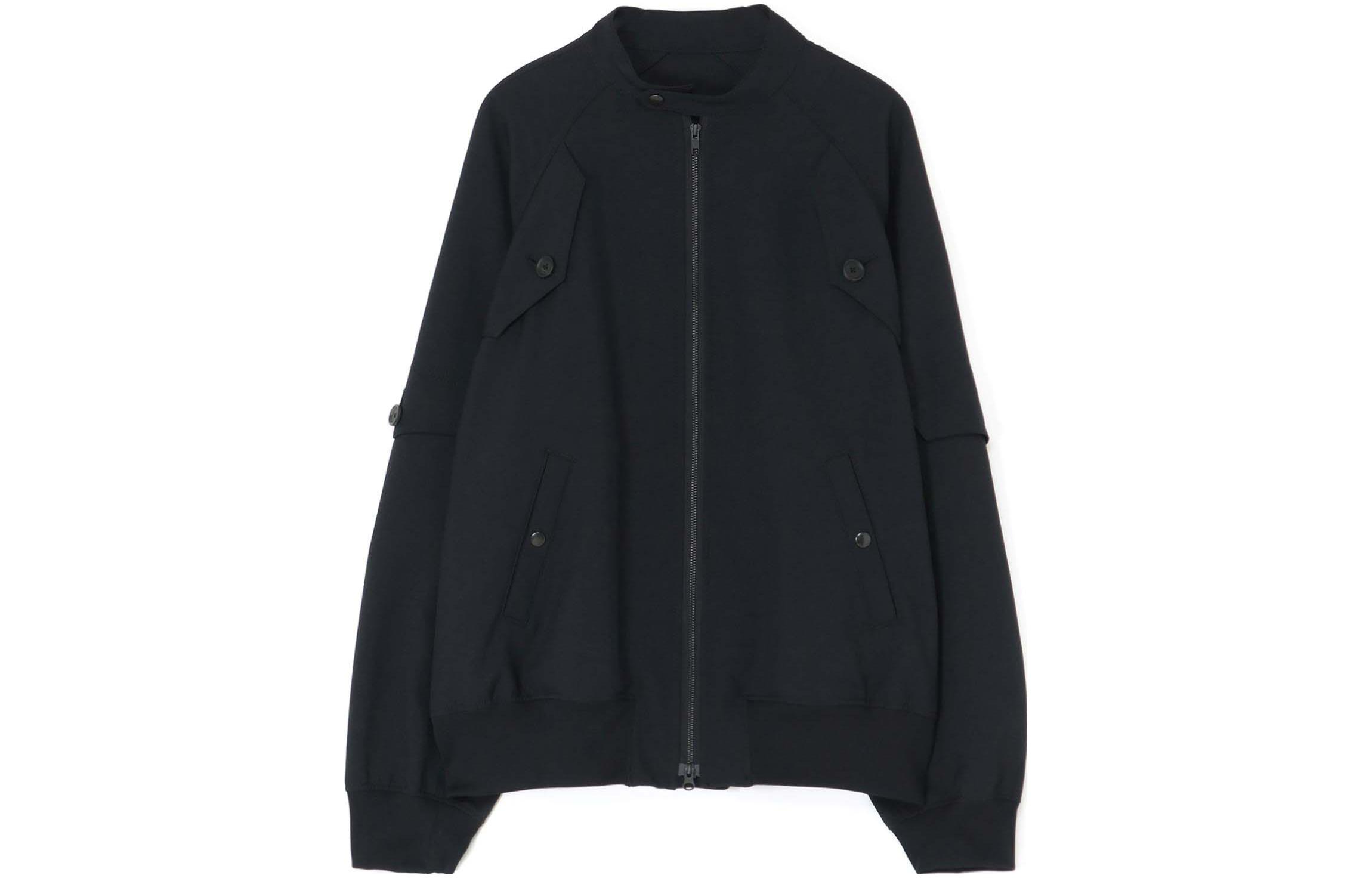 Yohji Yamamoto S'YTE Unisex Solid Color Zip-Up Jacket Black UI-Y05-904-1-03