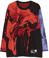 Yohji Yamamoto S'YTE x KAZUO FW23 Graphic Patchwork Crewneck Sweatshirt Black Unisex UI-K05-616-1 Yohji Yamamoto S'YTE x KAZUO FW23 Graphic Patchwork Crewneck Sweatshirt Black Unisex UI-K05-616-1