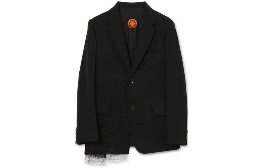 Yohji Yamamoto Single-Breasted Tailored Blazer Jacket Black GF-J02-103
