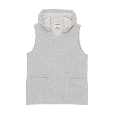 Yohji Yamamoto Sleeveless Solid Color Hoodie - Gray HZ-T55-087-1-01