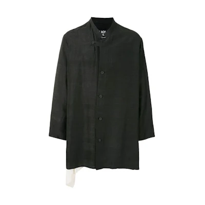 Yohji Yamamoto Solid Button-Up Jacket Black HR-B64-855