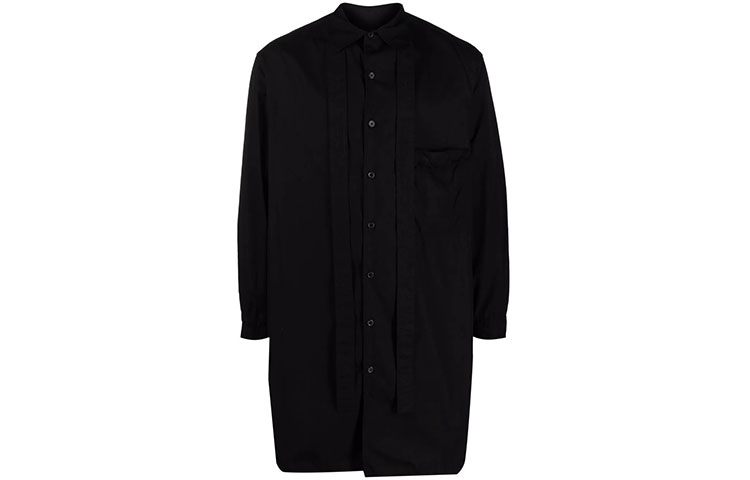 Yohji Yamamoto Solid Shirt Jacket Black HX-B55-005-2