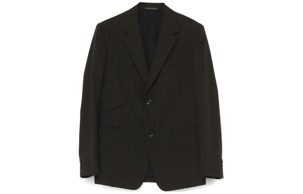 Yohji Yamamoto Solid Single-Breasted Blazer Jacket Dark Brown HX-J85-151-1