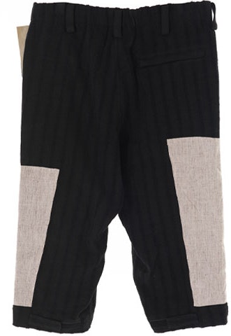 yohji-yamamoto-ss-20-black-cotton-linen-patchwork-shorts-unisex-hn-p44-011