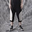 Shop Yohji Yamamoto SS20 Celana Pendek Patchwork Hitam Unisex Katun-Linen. HN-P44-011