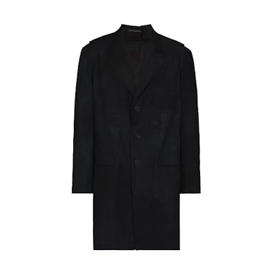 Yohji Yamamoto SS21 Graphic Shirt Jacket Black HD-J20-013