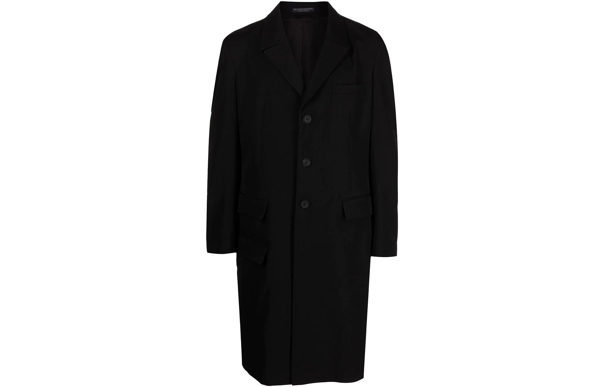 Yohji Yamamoto SS22 Black Single-Breasted Jacket HGJ01140