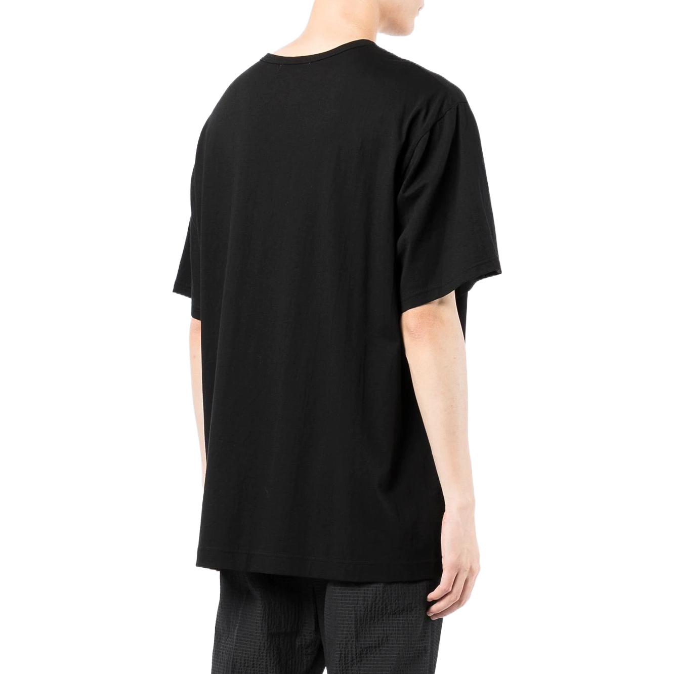 Purchase ヨウジヤマモト SS22 グラフィックプリント コットン 半袖Tシャツ ブラック HG-T84-083-1