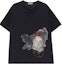 Order ヨウジヤマモト SS23 ブラック グラフィックプリント クルーネックTシャツ HZ-T24-271-1-03