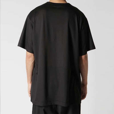 ヨウジヤマモト SS23 ブラック グラフィックプリント クルーネックTシャツ HZ-T24-271-1-03 Purchase ヨウジヤマモト SS23 ブラック グラフィックプリント クルーネックTシャツ HZ-T24-271-1-03