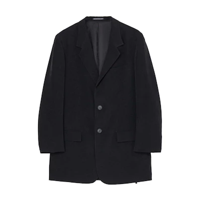 Yohji Yamamoto SS24 Black Two-Button Split-Side Long Sleeve Jacket Unisex HO-J33-500-1