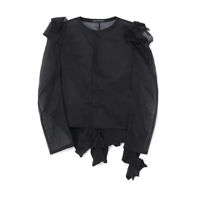 Yohji Yamamoto SS24 Unisex Black Casual Button Long Sleeve Jacket FS-J04-804-1