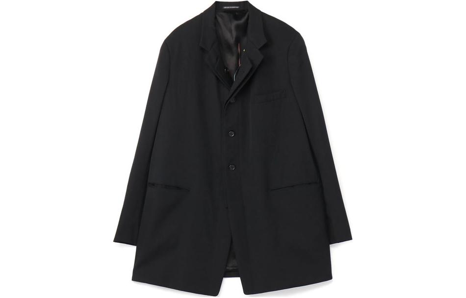 Yohji Yamamoto Unisex Black Long Sleeve Button-Up Jacket HX-J52-131-1