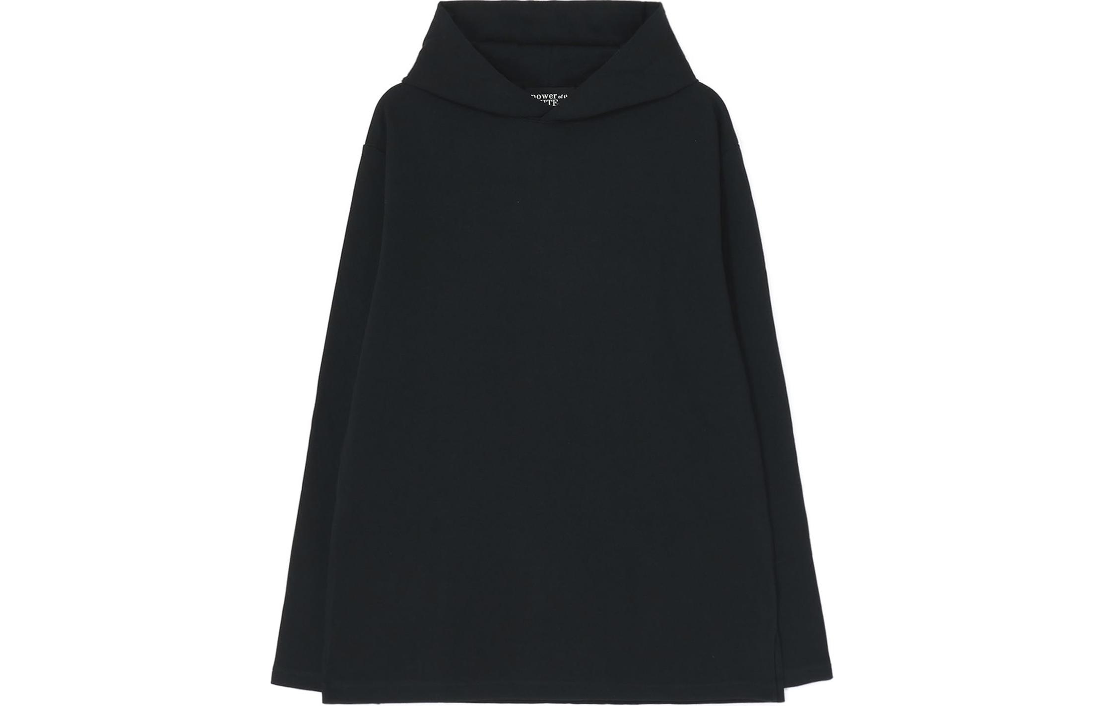 Yohji Yamamoto Unisex Black Pullover Hoodie Long Sleeve Classic Design PJ-T80-080-2