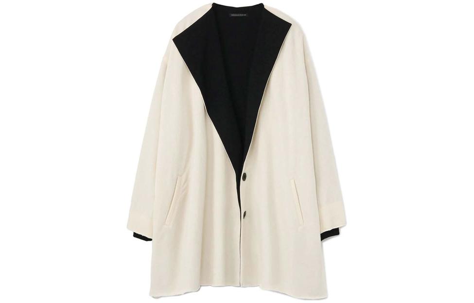 Yohji Yamamoto Unisex Off-White Collarless Button Long-Sleeve Jacket YX-C13-807-1
