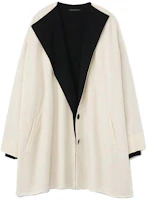 Yohji Yamamoto Unisex Off-White Collarless Button Long-Sleeve Jacket YX-C13-807-1 Yohji Yamamoto Unisex Off-White Collarless Button Long-Sleeve Jacket YX-C13-807-1
