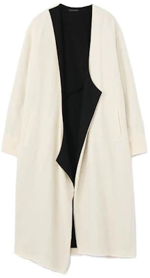 Yohji Yamamoto Jaket Putih Uniseks Tanpa Kolar Asimetrik Panjang Sederhana YX-C14-807-1 Buy Yohji Yamamoto Jaket Putih Uniseks Tanpa Kolar Asimetrik Panjang Sederhana YX-C14-807-1