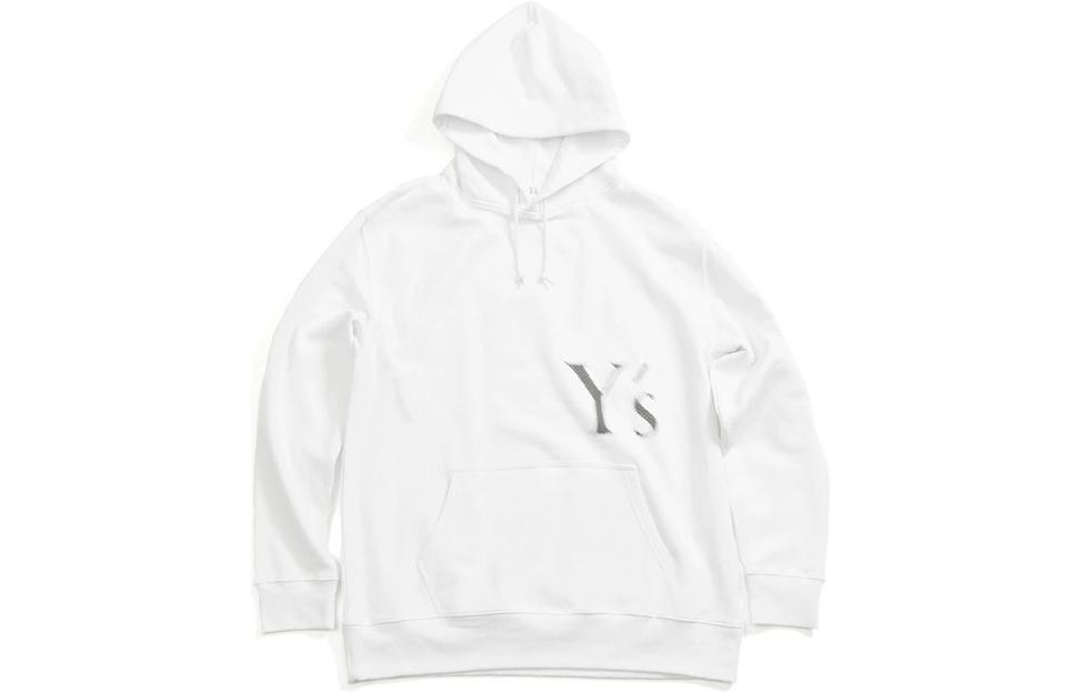 Yohji Yamamoto White Letter Print Pullover Hoodie Unisex Long Sleeve YO-T59-969-1