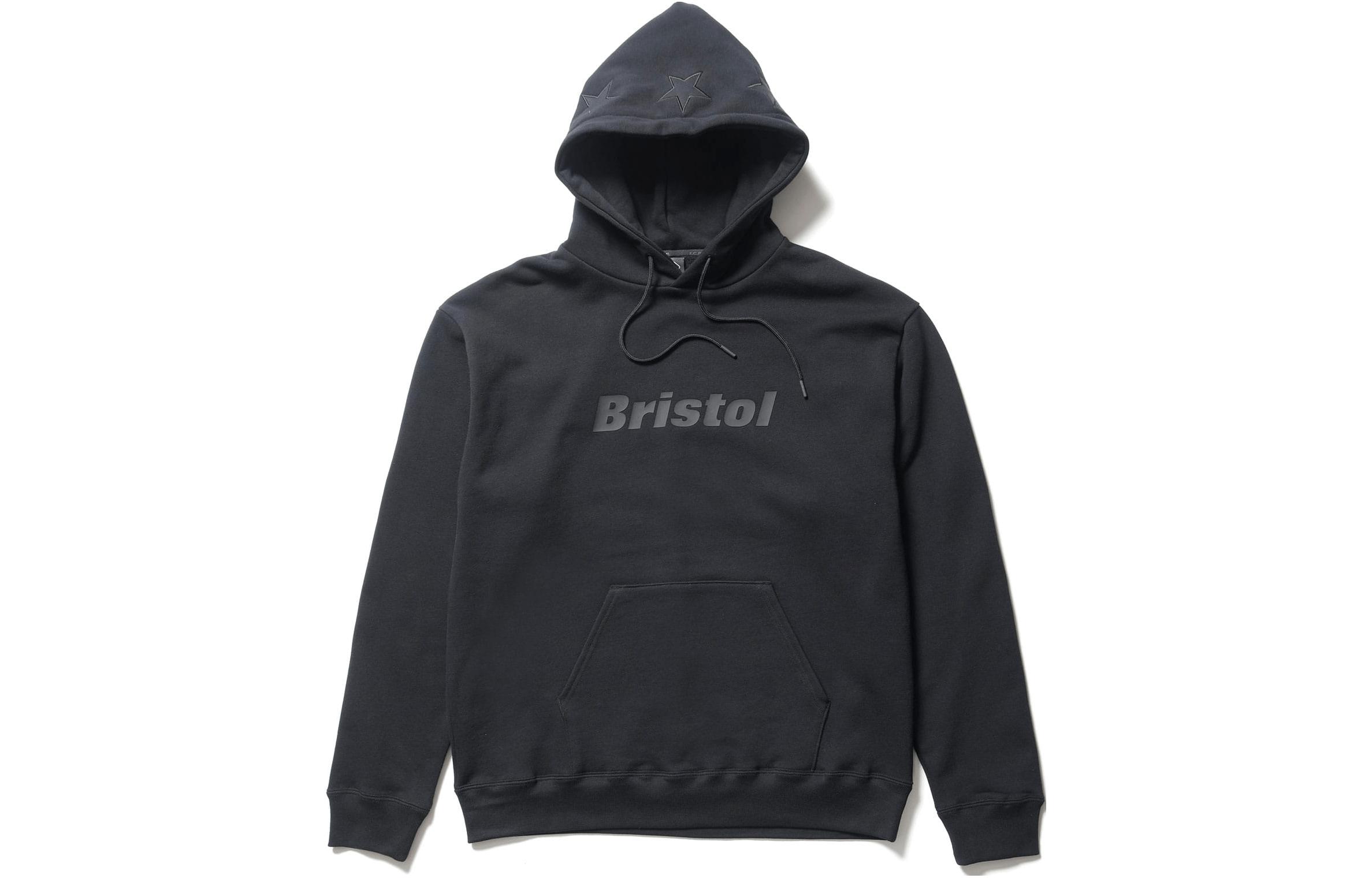 Yohji Yamamoto FC Real Bristol Black Hoodie Unisex Cotton Logo Collab FCRB-232127