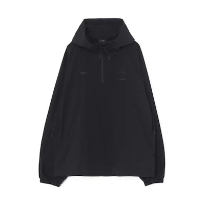 Yohji Yamamoto FC Real Bristol Black Pullover Hoodie Jacket for Men SJ-Y07-805-2