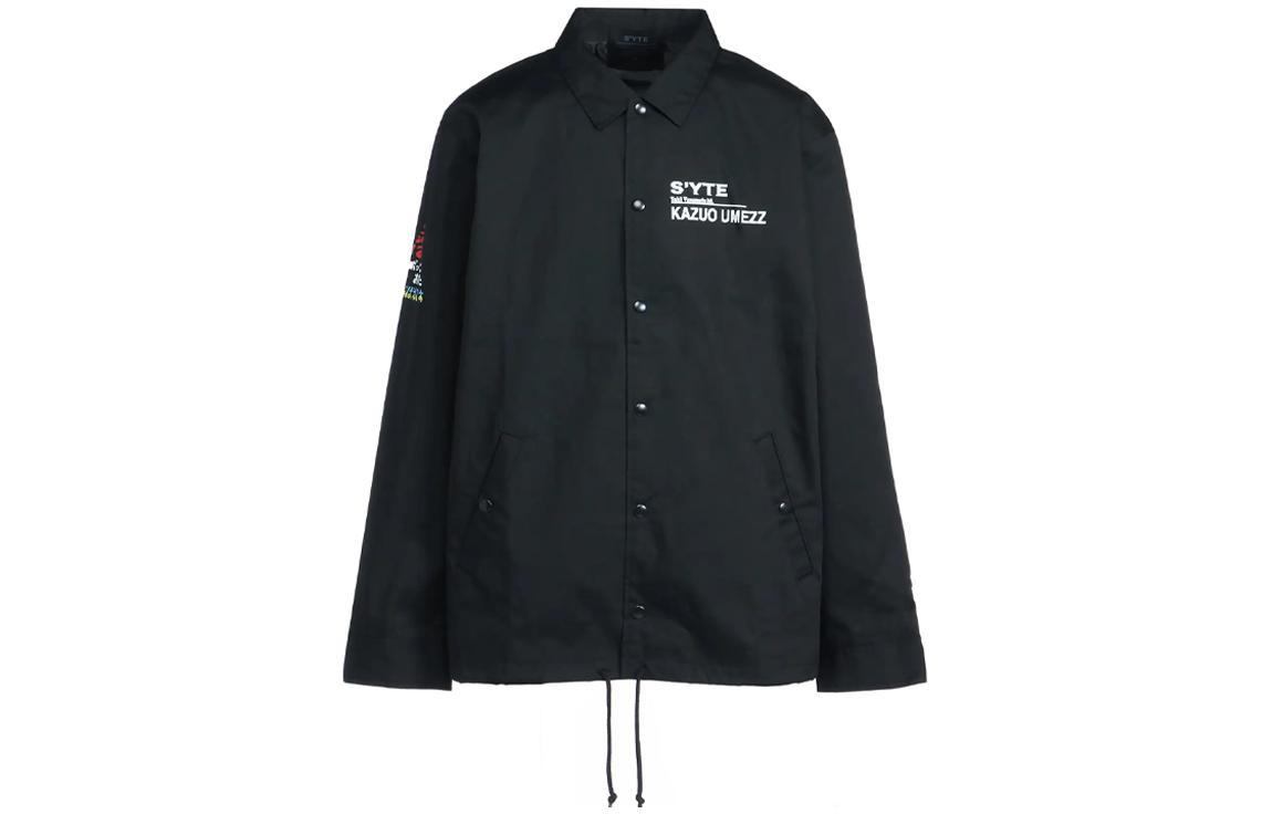 Yohji Yamamoto Kazuo Umezz SS24 S'YTE Print Pocket Coach Jacket Black Unisex UY-Y11-905-1