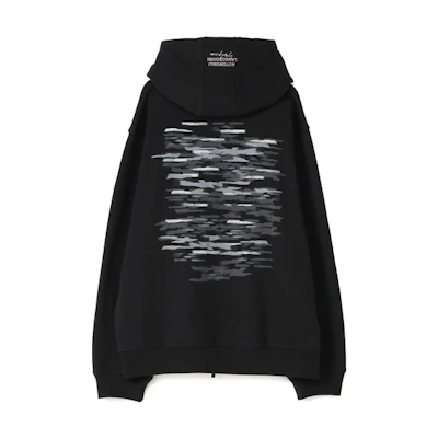 Yohji Yamamoto Lamborghini Hoodie Zip-Up Jacket Black HR-T84-991