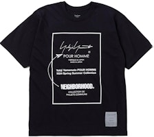 Yohji Yamamoto x NEIGHBORHOOD FW23 Chest Logo Print Unisex T-Shirt. 232PCYYN-ST01S Yohji Yamamoto x NEIGHBORHOOD FW23 Chest Logo Print Unisex T-Shirt. 232PCYYN-ST01S