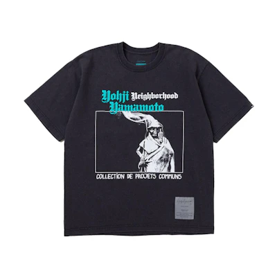 Yohji Yamamoto NBHD FW23 Distressed Graphic Unisex T-Shirt. 232PCYYN-ST02S