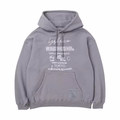 Yohji Yamamoto NBHD FW23 Hand-Drawn Logo Hoodie Unisex 232YAYYN-CSM01S