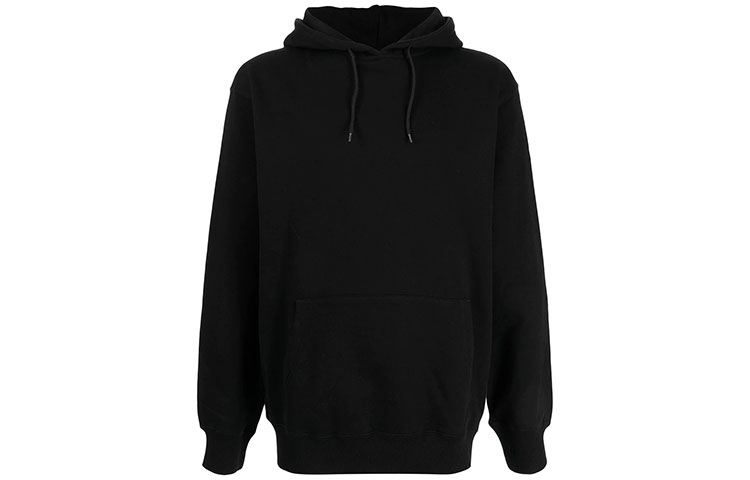 Yohji Yamamoto x New Era FW21 Slogan Black Pullover Hoodie Unisex HX-T86-985-1